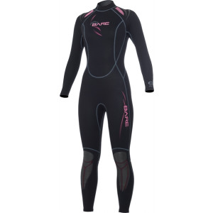 BARE 3/2mm Sport Full pink -wetsuit dames