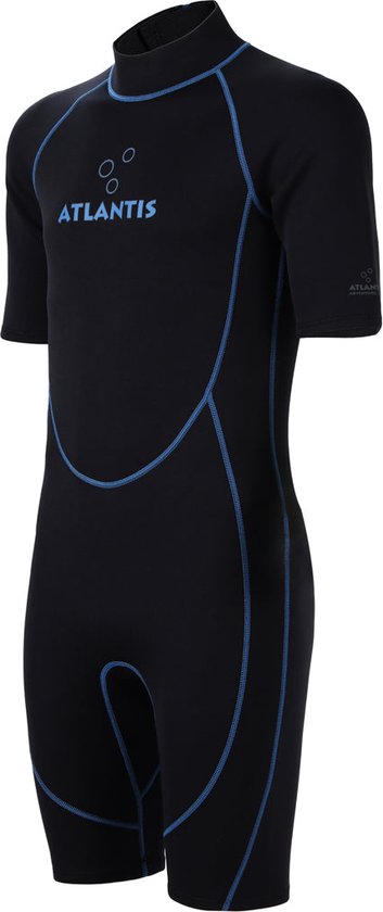 Atlantis 2mm Adventure Shorty Wetsuit | Black/Blue - Afbeelding 3
