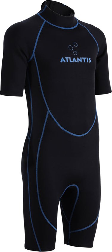 Atlantis 2mm Adventure Shorty Wetsuit | Black/Blue - Afbeelding 4